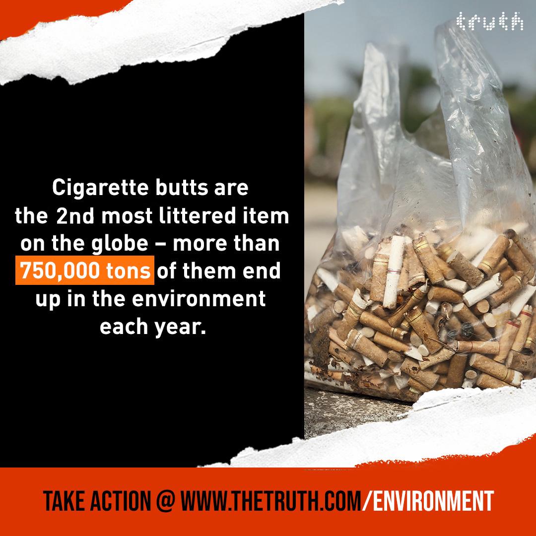 cigarette butts and waste 