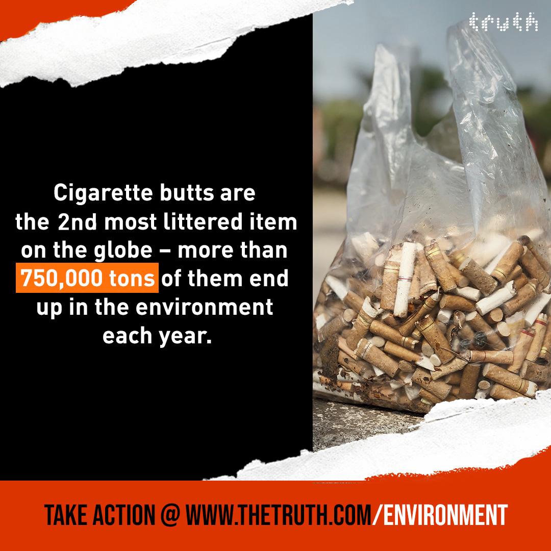 cigarette butts and waste