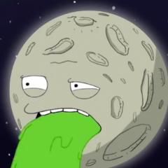 Moon and Earth