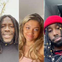 Influencers Comedian/Musician @purpdrank, Musician/Comedian @king_victober, and dancer @tosha__ptp